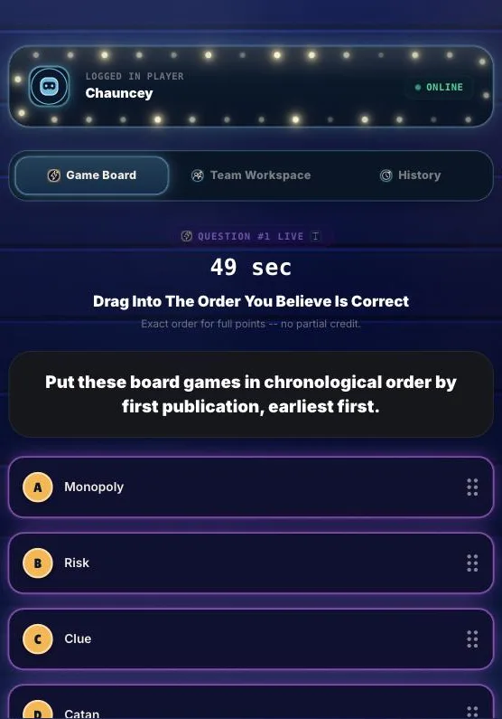 Phone screen with list items reordered by drag and drop